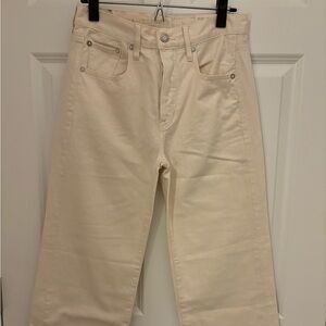 NWT AE wide leg crop jeans